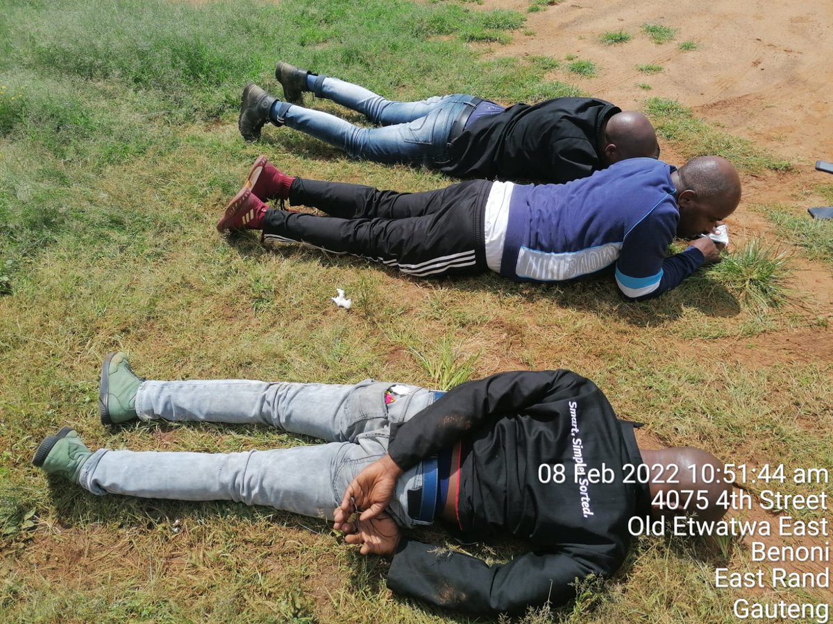 Three suspects arrested for an armed robbery that happened in Ermelo Mpumalanga. They were found in possession of stolen items, including cash and firearms that belong to the South African Police Service