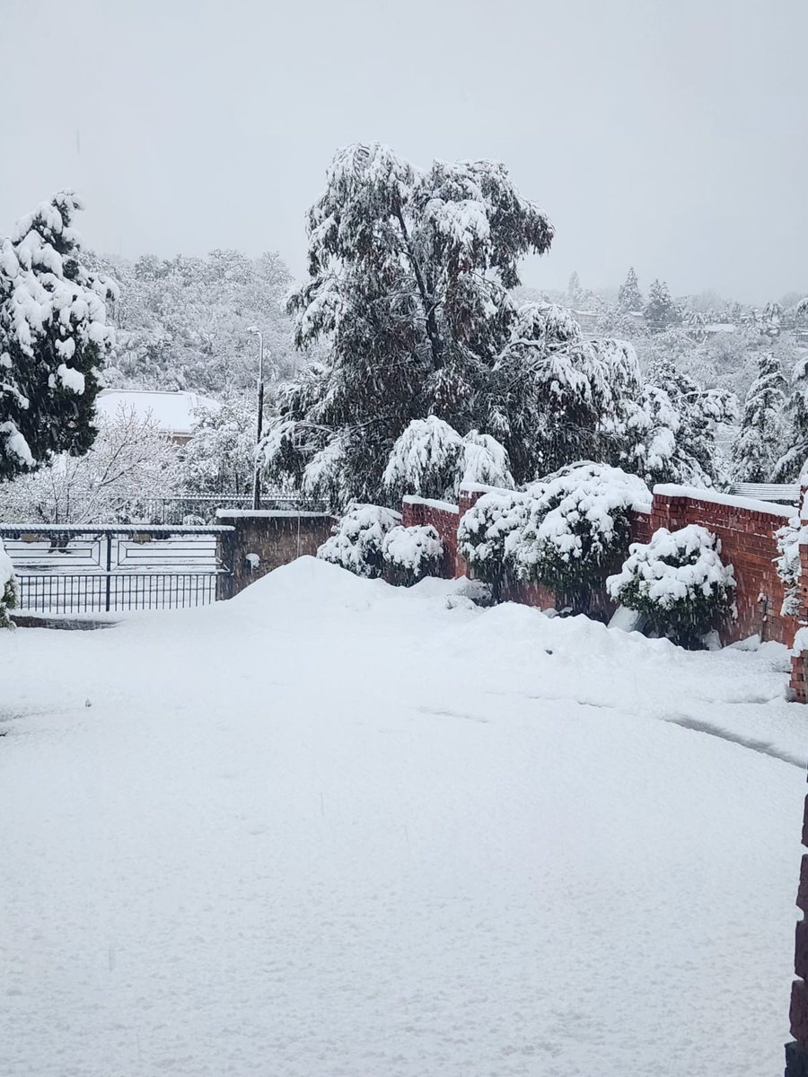 Snowfall in Ladysmith, South Africa